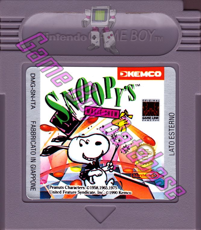 Snoopy's Magic Show ITA Cartridge