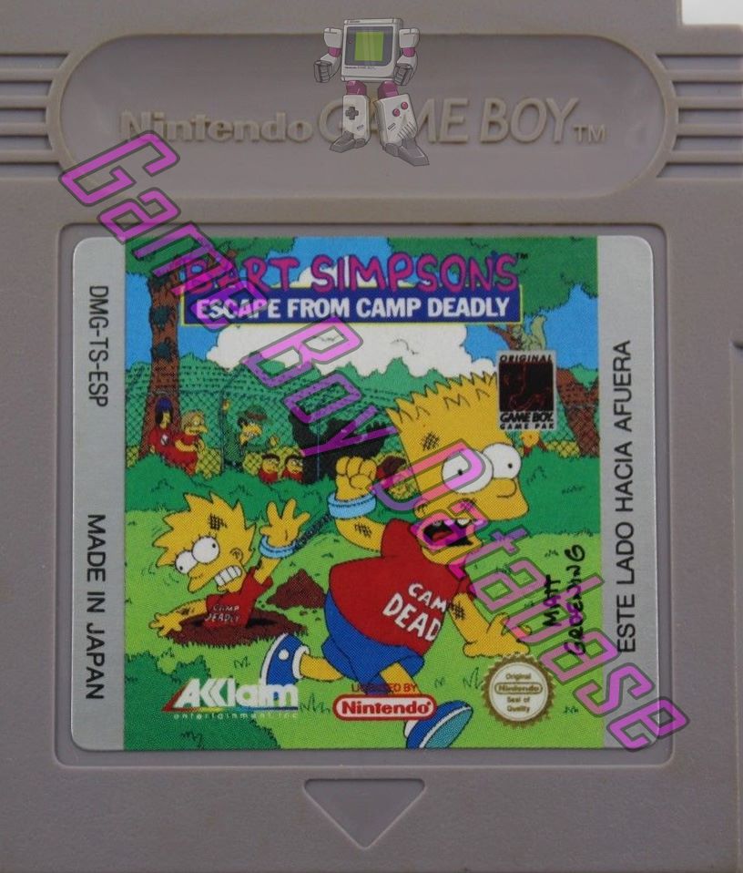 Bart Simpson's Escape from Camp Deadly ESP Cartridge