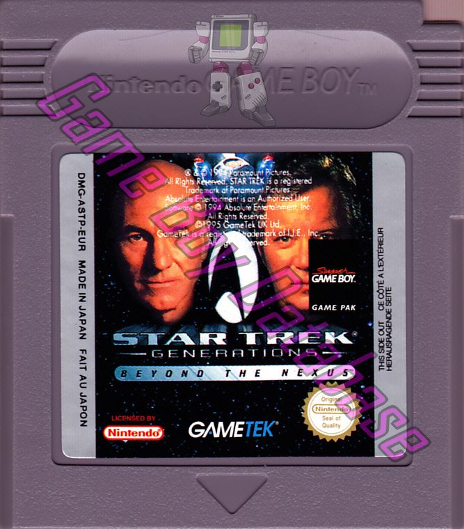 Star Trek Generations Beyond the Nexus EUR Cartridge