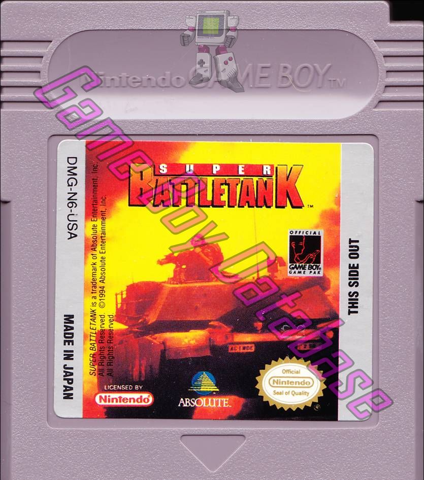 Super Battletank USA Cartridge