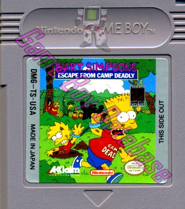 Bart Simpson's Escape from Camp Deadly USA Cartridge