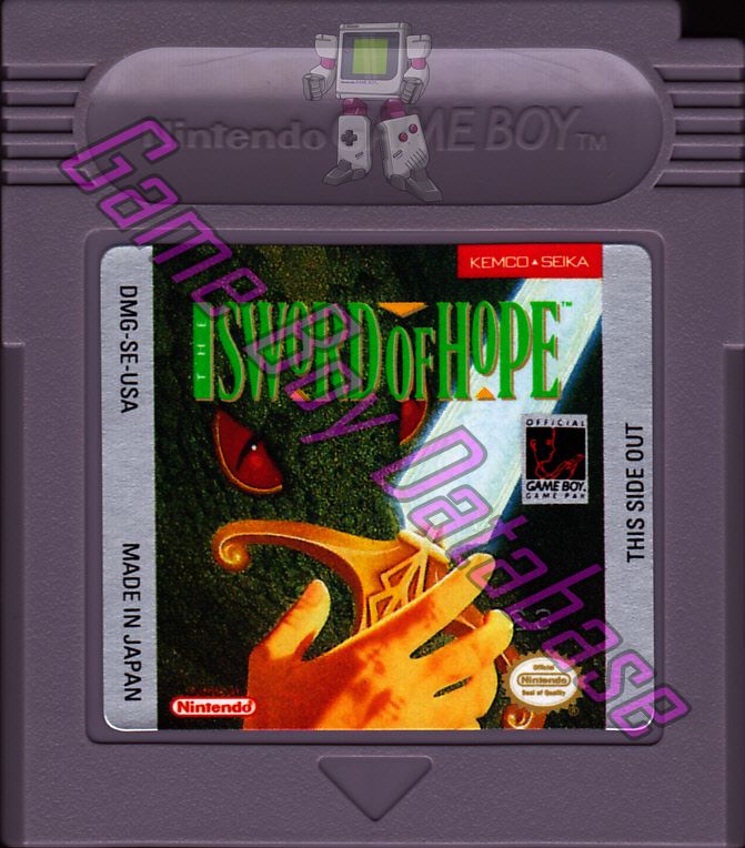 Sword of Hope (the) USA Cartridge