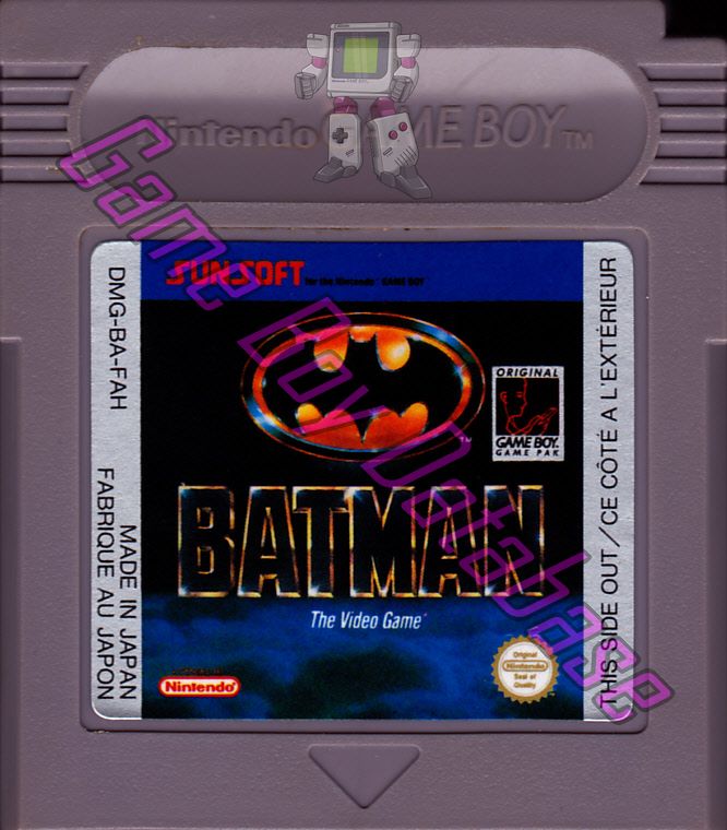 Batman the Video Game FAH Cartridge