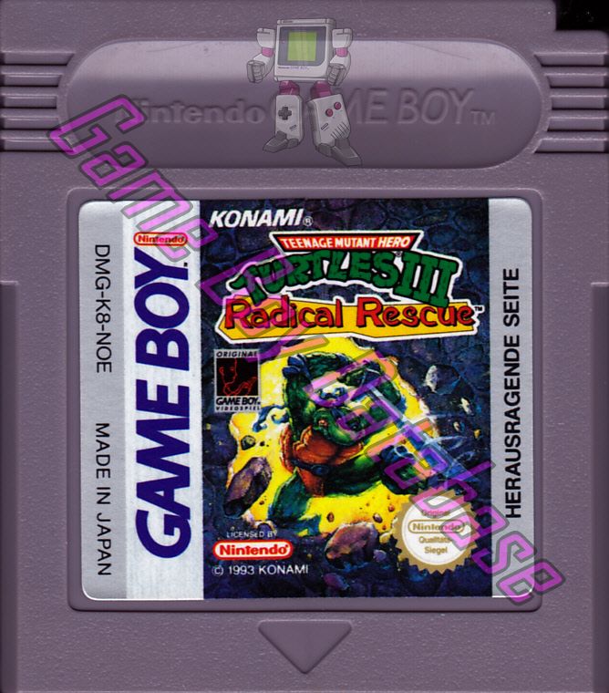 Teenage Mutant Hero Turtles III Radical Rescue FAH Cartridge