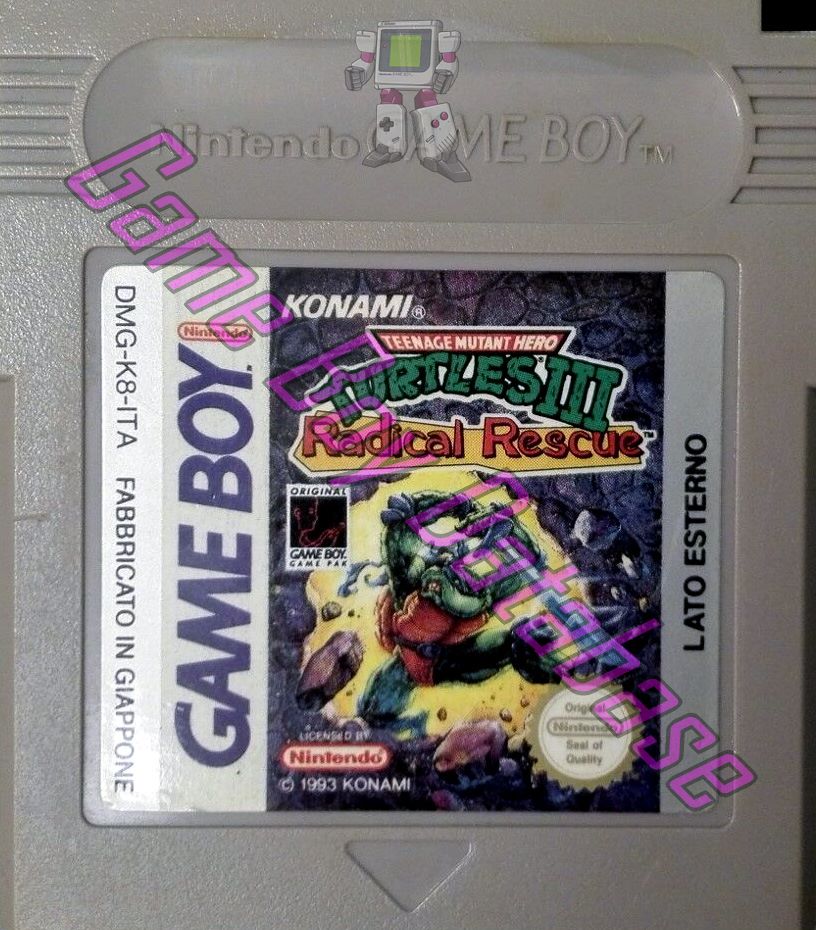 Teenage Mutant Hero Turtles III Radical Rescue ITA Cartridge