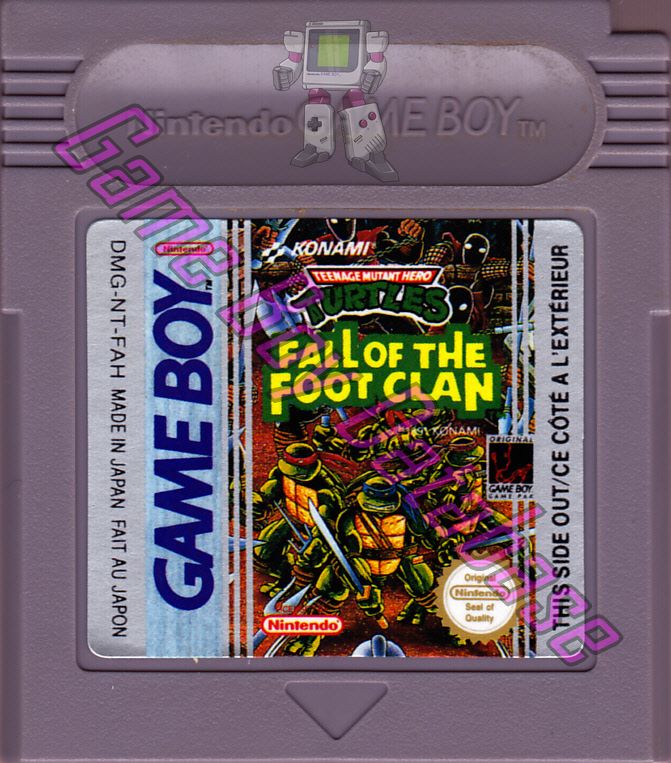 Teenage Mutant Hero Turtles Fall of the Foot Clan FAH Cartridge