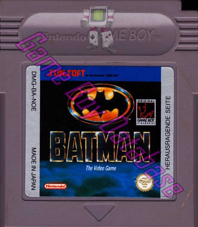 Batman the Video Game NOE-1 Cartridge