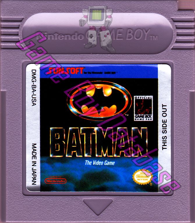 Batman the Video Game USA Cartridge