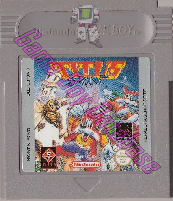 Titus the Fox FAH-1 Cartridge