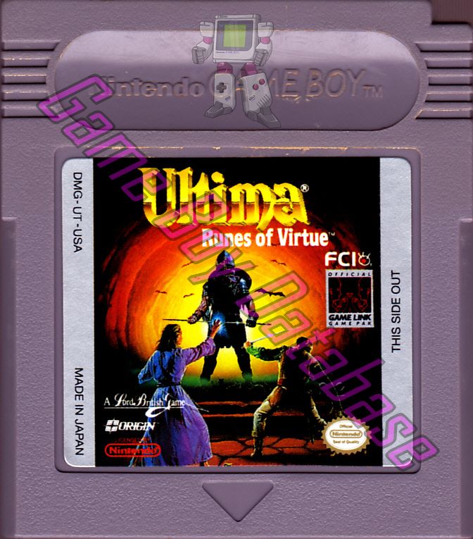 Ultima Runes of Virtue USA Cartridge