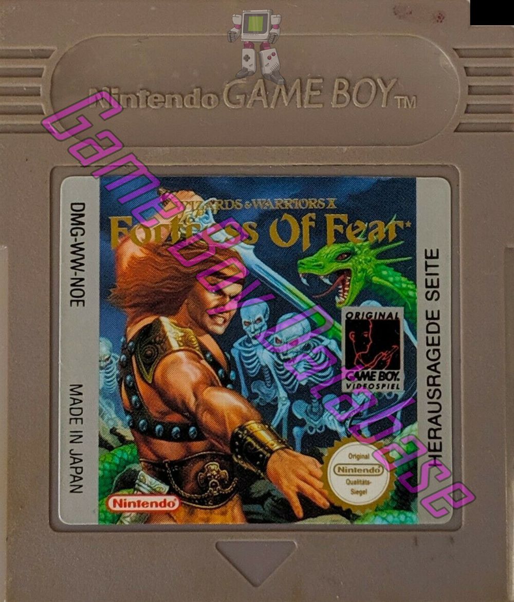 Fortress of Fear (Wizards & Warriors X) NOE Cartridge