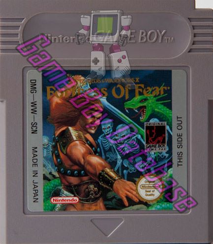 Fortress of Fear (Wizards & Warriors X) SCN Cartridge