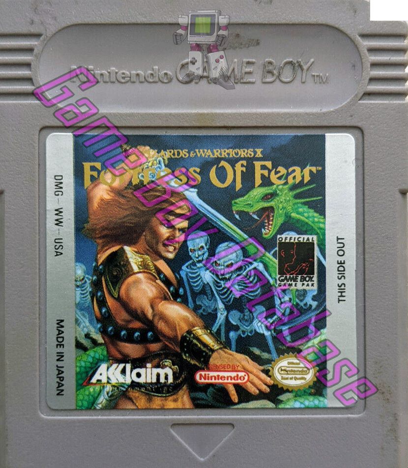 Fortress of Fear (Wizards & Warriors X) USA Cartridge