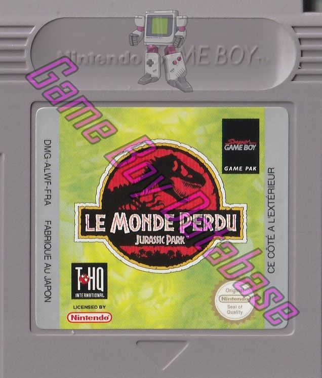 Jurassic Park le Monde Perdu FRA Cartridge