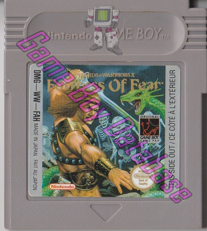 Fortress of Fear (Wizards & Warriors X) FAH Cartridge