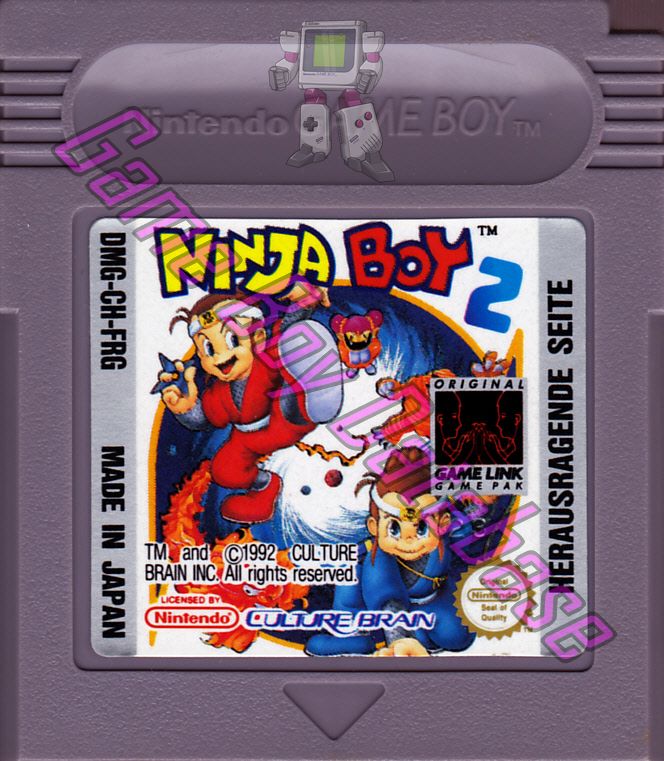 Ninja Boy 2 FRG Cartridge