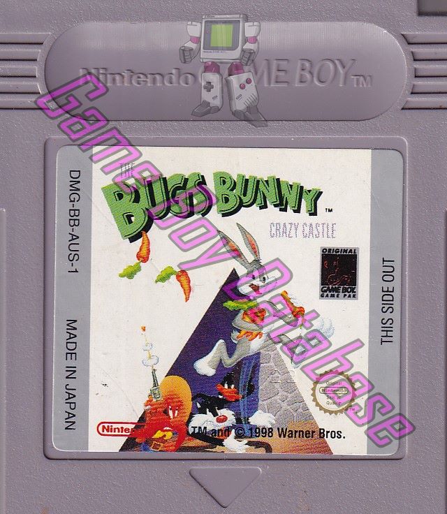 Bugs Bunny the Crazy Castle AUS-1 Cartridge