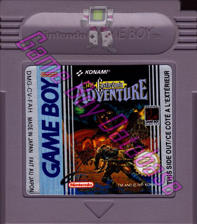 Castlevania the Adventure FAH Cartridge