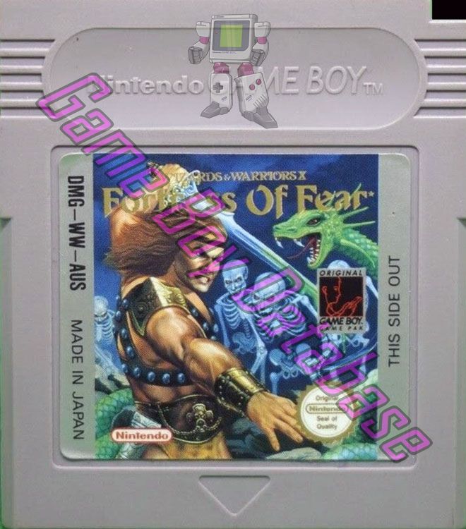 Fortress of Fear (Wizards & Warriors X) AUS Cartridge