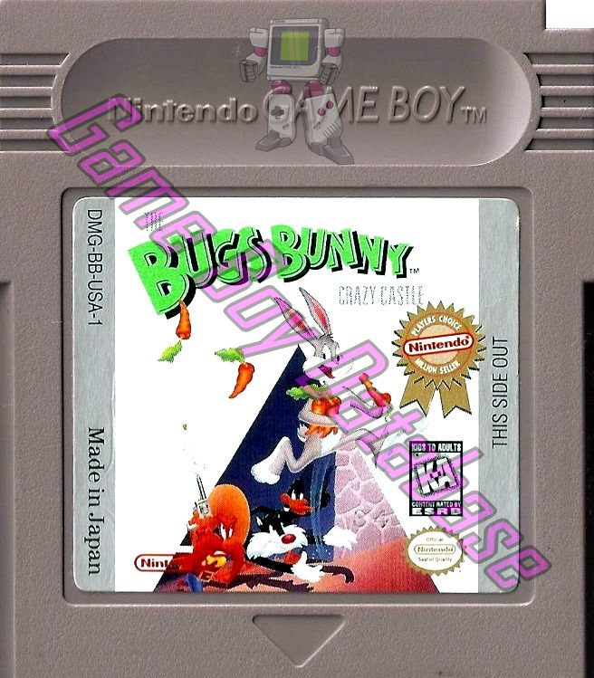 Bugs Bunny the Crazy Castle USA-1 Cartridge