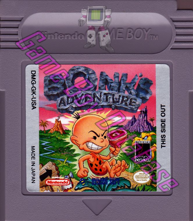 Bonk's Adventure USA Cartridge