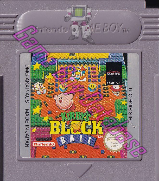 Kirby's Block Ball AUS Cartridge