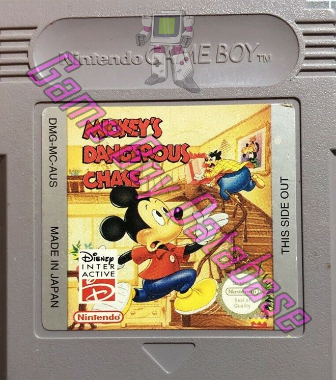 Mickey's Dangerous Chase AUS Cartridge