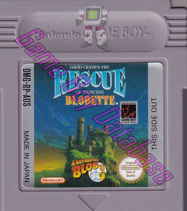 Rescue of Princess Blobette (David Crane's the) AUS Cartridge