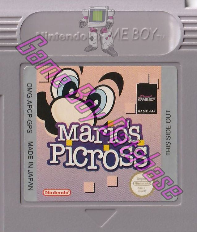 Mario's Picross GPS Cartridge