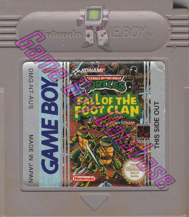 Teenage Mutant Ninja Turtles Fall of the Foot Clan AUS Cartridge