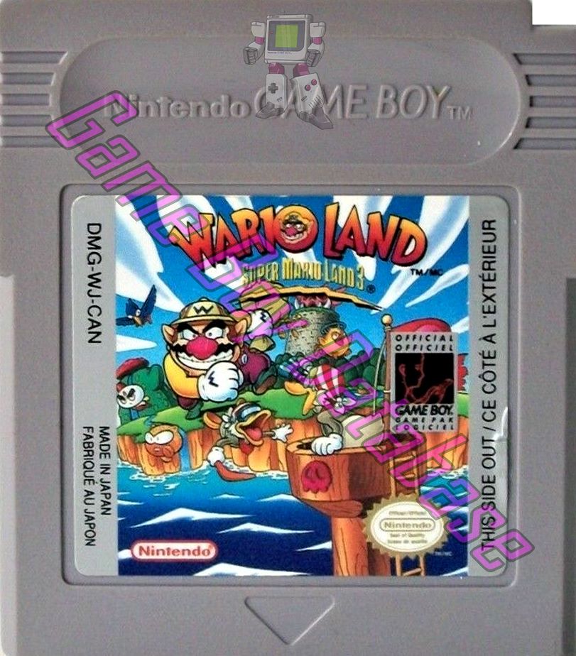 Wario Land: Super Mario Land 3 CAN Cartridge