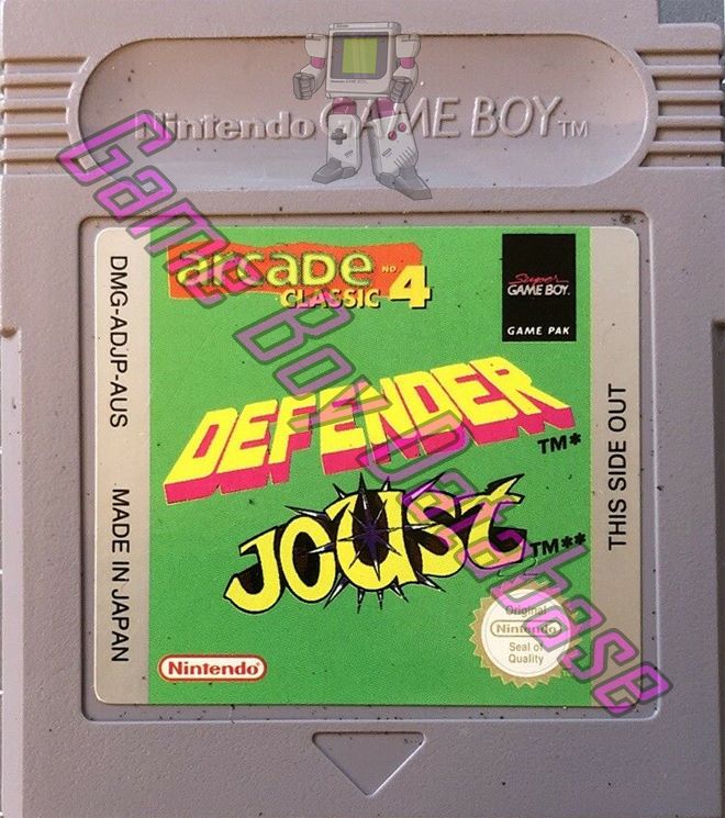 Arcade Classic no.4 Defender - Joust AUS Cartridge