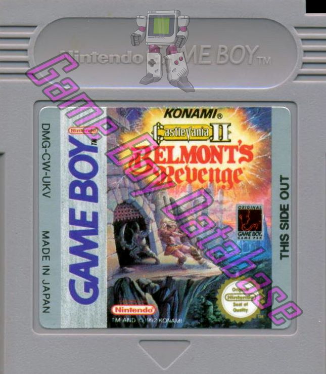 Castlevania II Belmont's Revenge UKV Cartridge