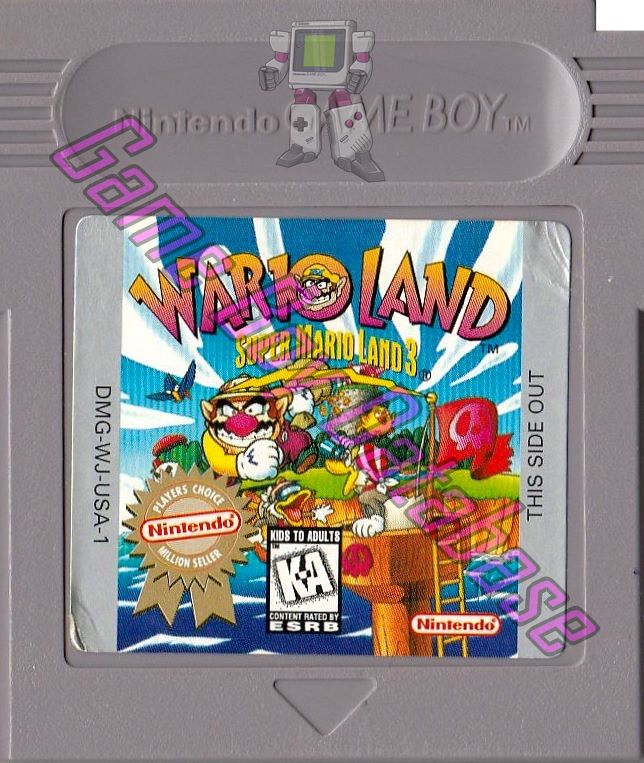 Wario Land: Super Mario Land 3 USA-1 Cartridge