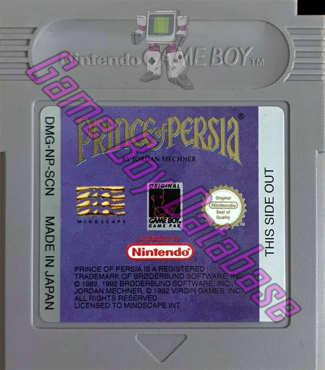 Prince of Persia SCN Cartridge