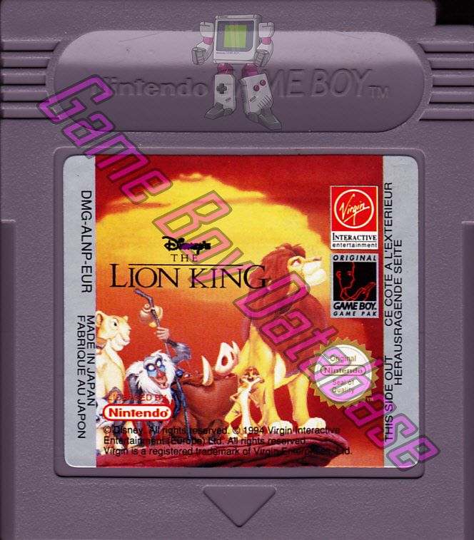 Le roi Lion (Disney) NFRA-1 Cartridge