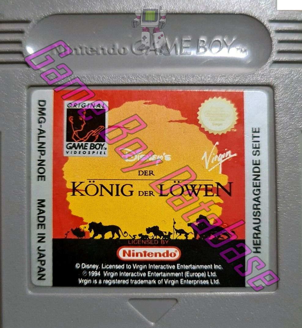 Konig der Lowen (Disney) NOE Cartridge