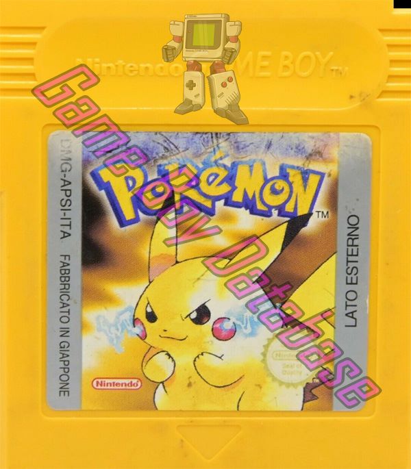 Pokemon Edition Speciale Edizione Pikachu Versione Gialla NITA Cartridge