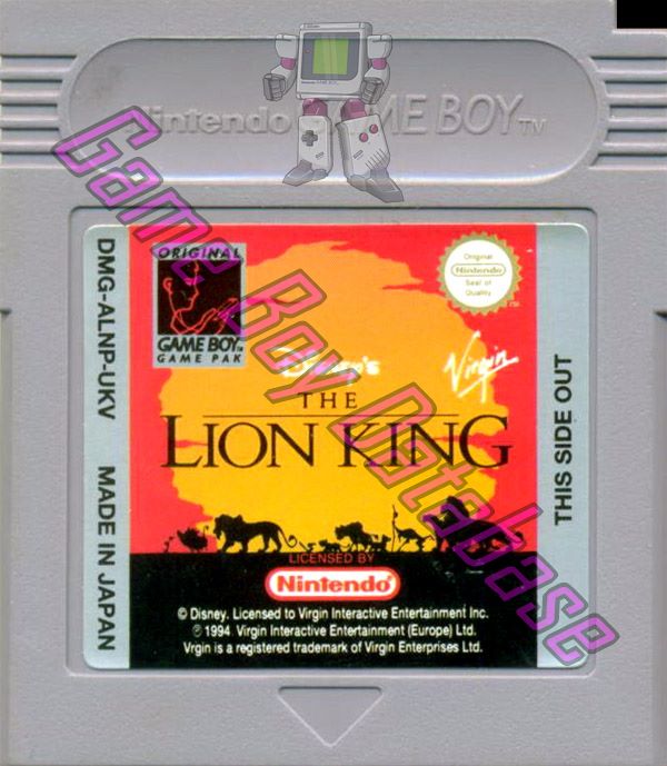 Lion King (Disney's the) UKV Cartridge