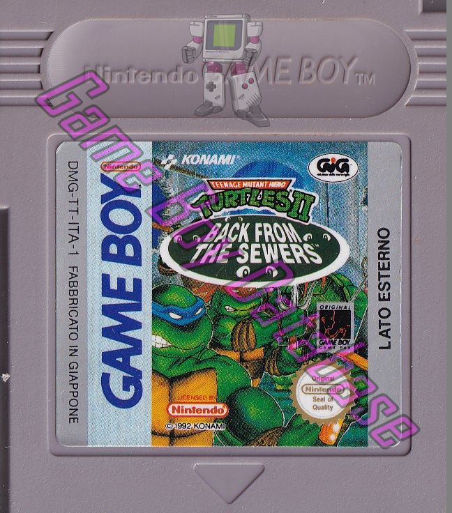 Teenage Mutant Hero Turtles II Back from the Sewers ITA-1 Cartridge