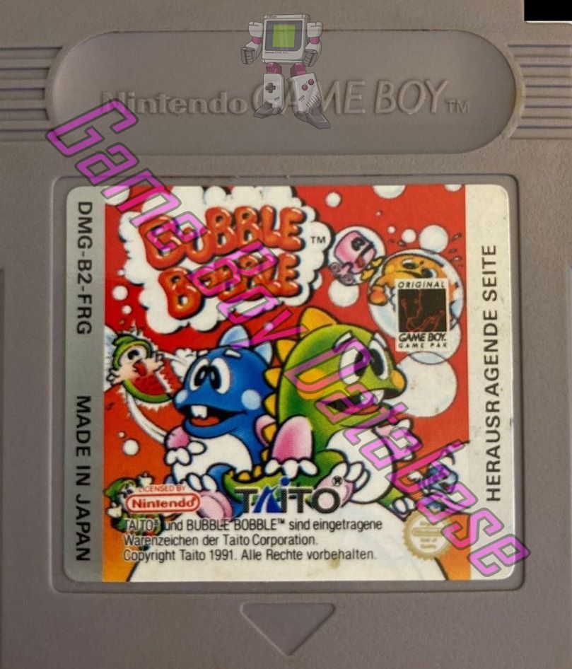 Bubble Bobble FRG Cartridge