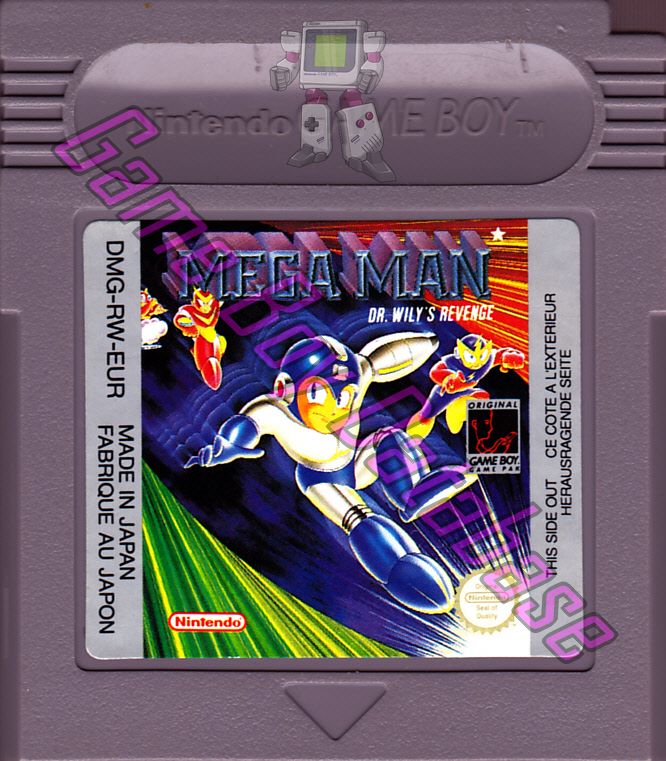 Mega Man Dr. Wily's Revenge UKV-1 Cartridge