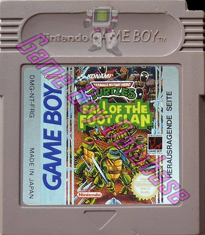 Teenage Mutant Hero Turtles Fall of the Foot Clan FRG Cartridge