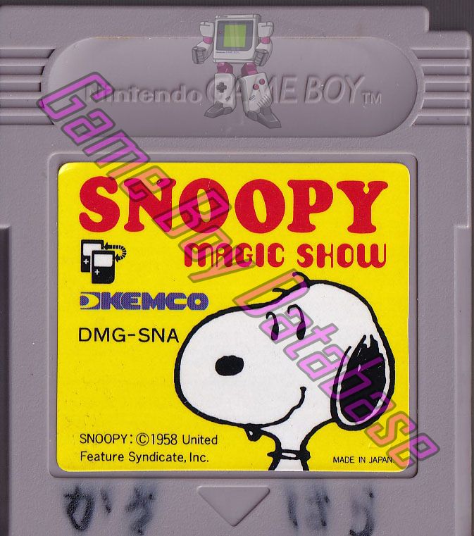 Snoopy's Magic Show JPN Cartridge