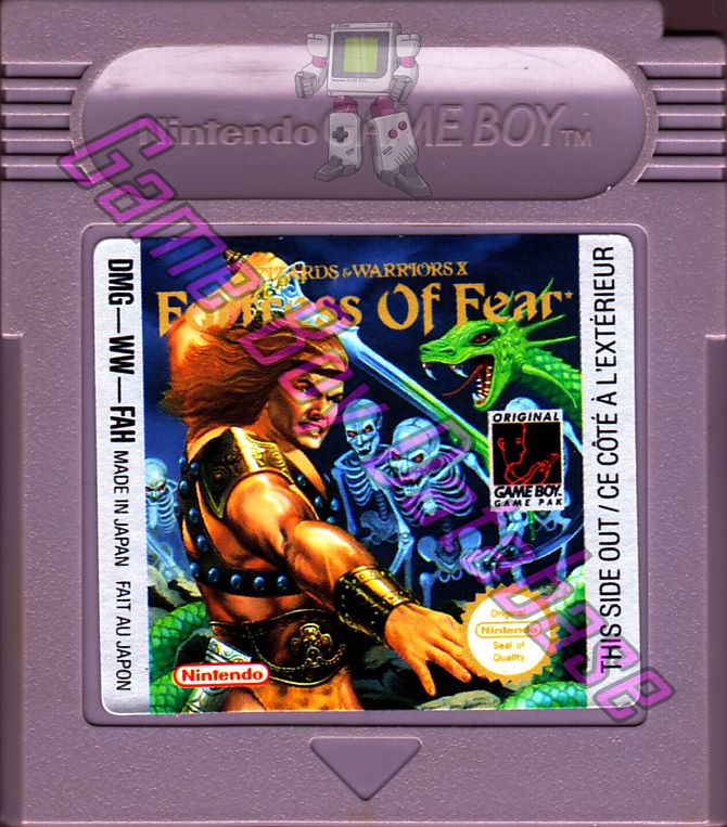 Fortress of Fear (Wizards & Warriors X) FAH Cartridge