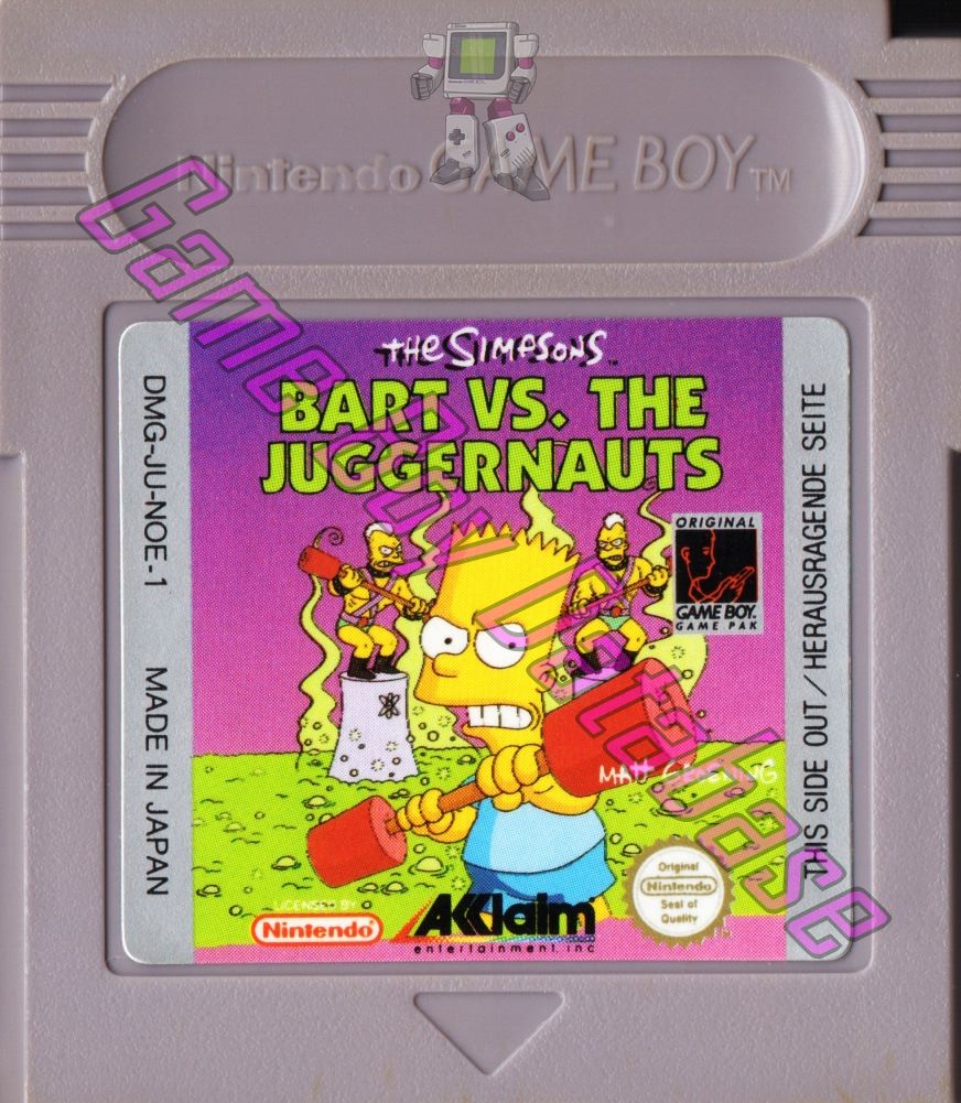 Simpsons Bart vs. the Juggernauts (the) ITA Cartridge