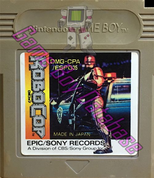 RoboCop JPN Cartridge