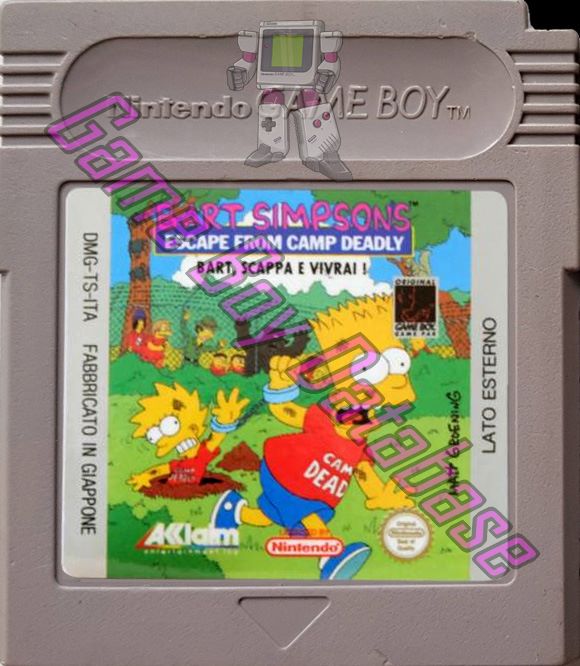 Bart Simpson's Escape from Camp Deadly ITA Cartridge