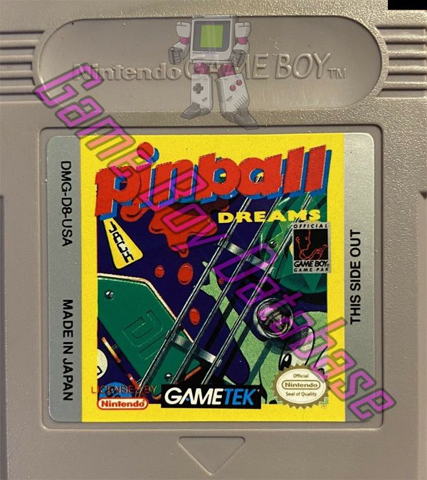 Pinball Dreams USA-1 Cartridge