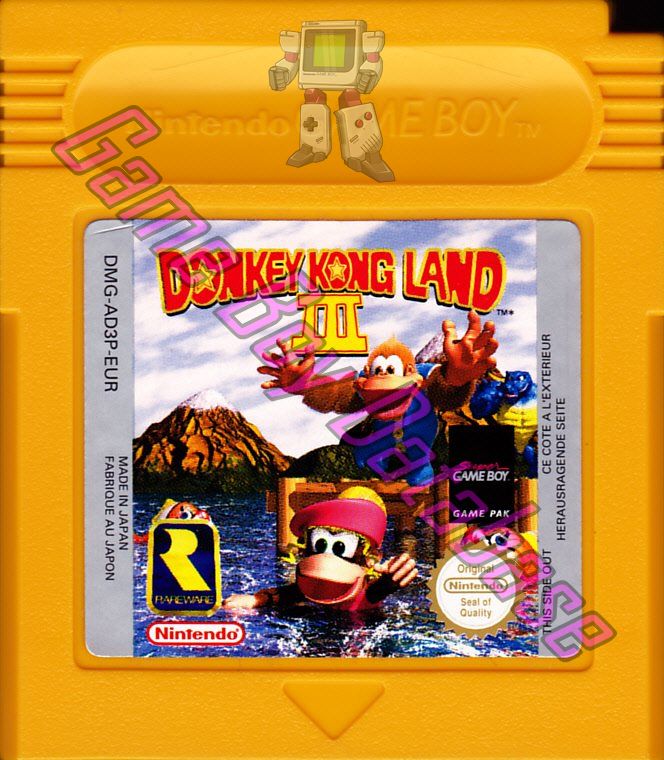 Donkey Kong Land III (Scandinavia) NUKV Cartridge